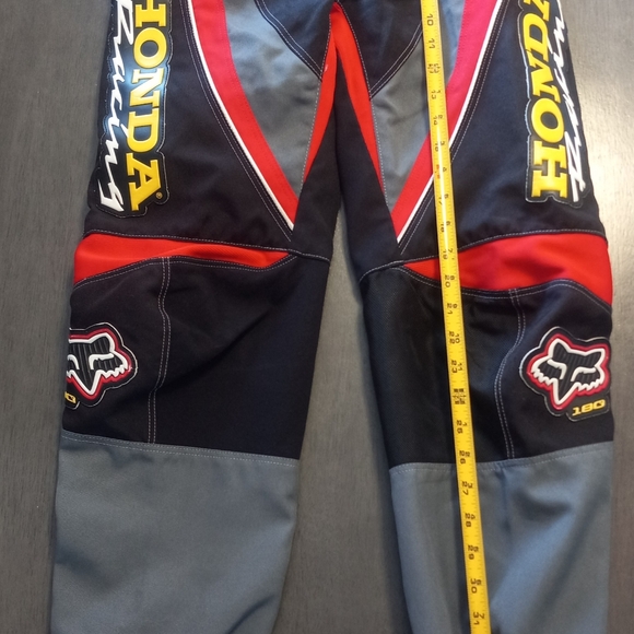 Vintage Fox Honda Racing 180 Pants Mens Size 28 Red/White/Yellow/Black - Picture 11 of 11